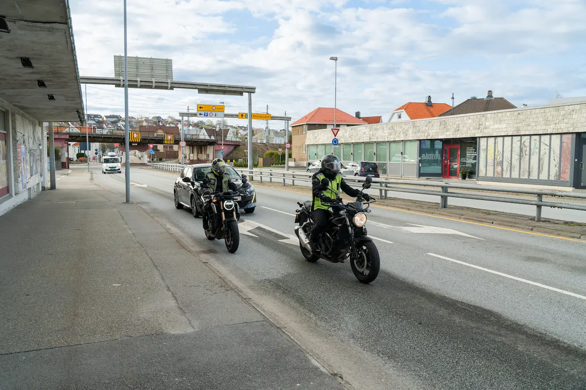 Øvelseskjøring motorsykkel